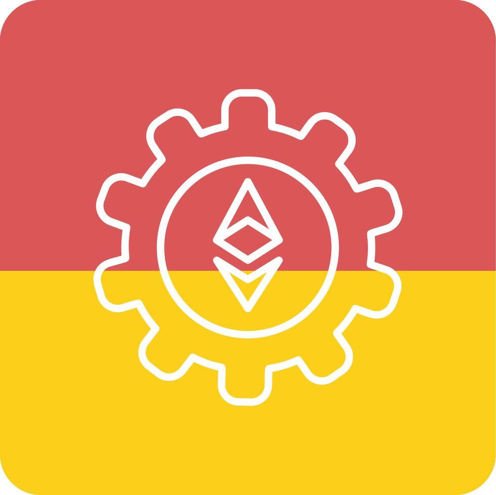 ethereum ajuste vector icono