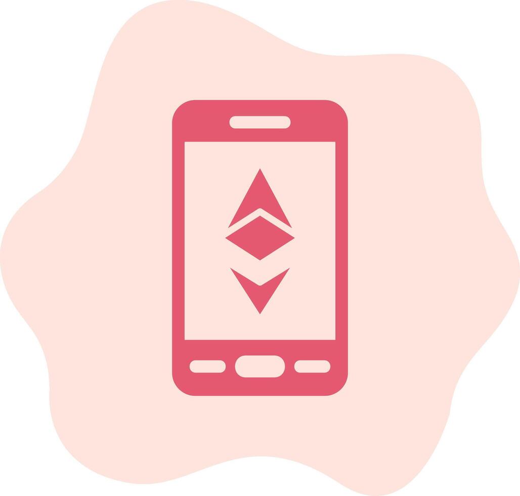 Ethereum Smartphone Vector Icon