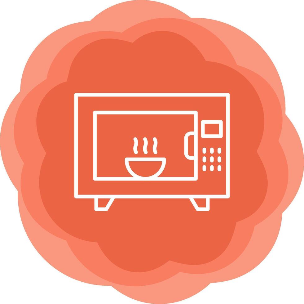 Microwave Oven Vector Icon