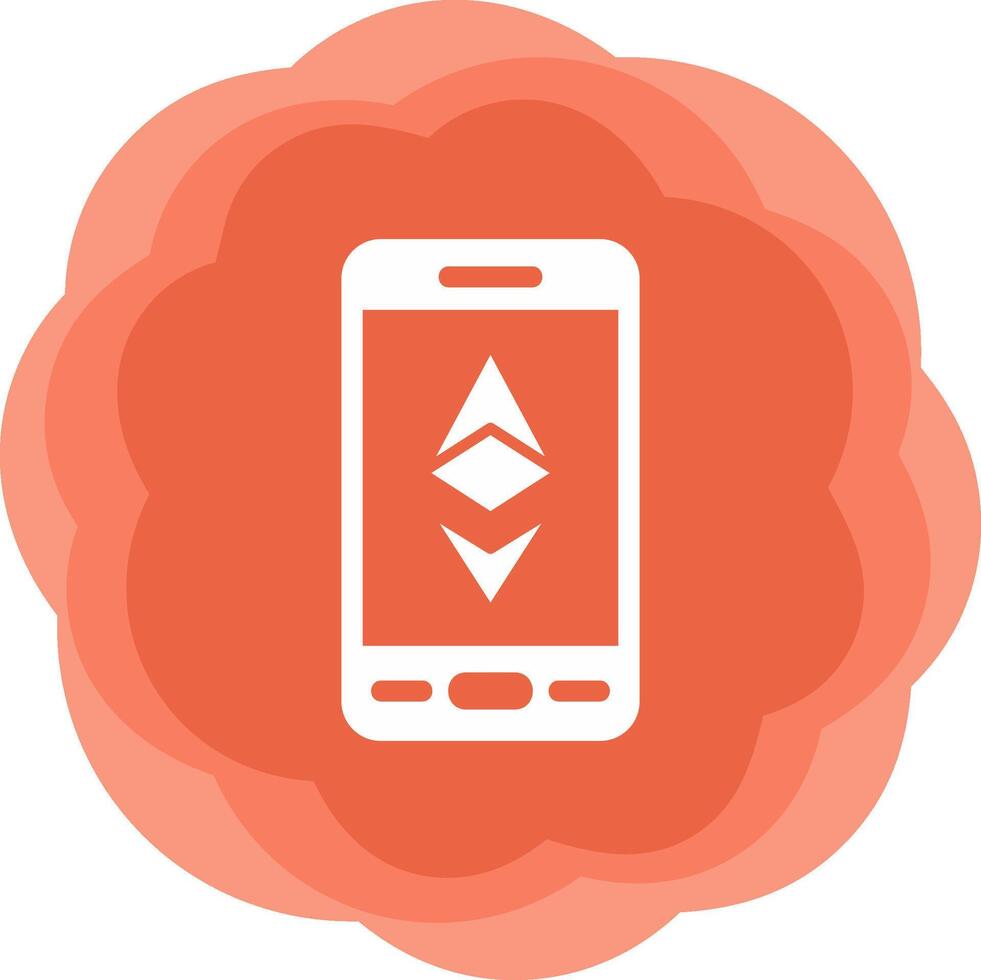 Ethereum Smartphone Vector Icon