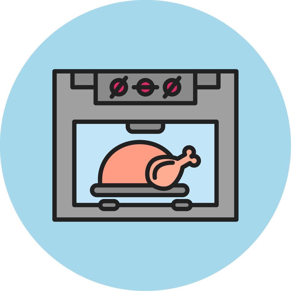 icono de vector de horno