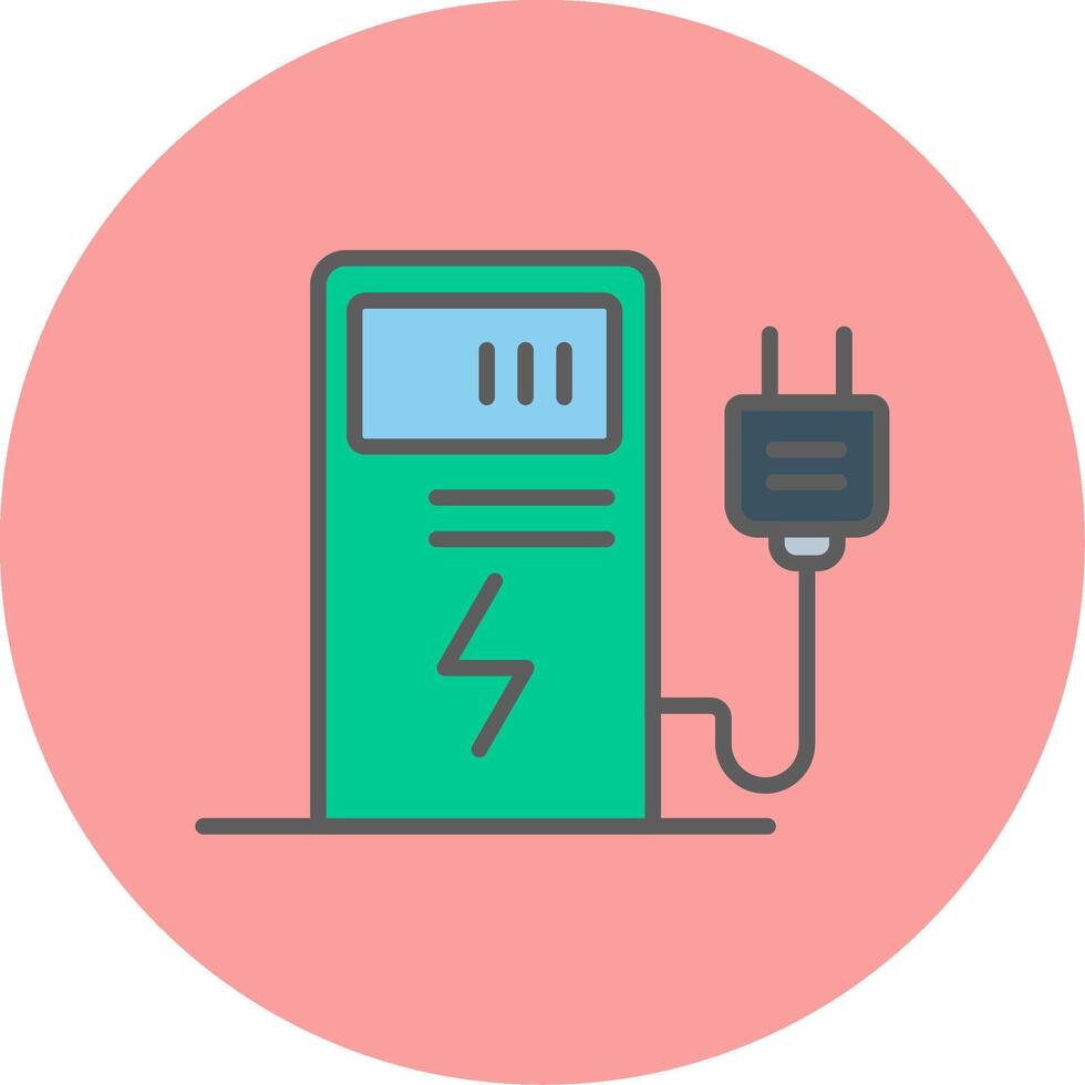 Electric Charge Vector Icon