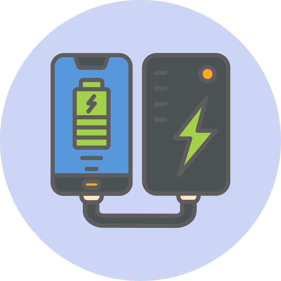 Portable Battery Vector Icon