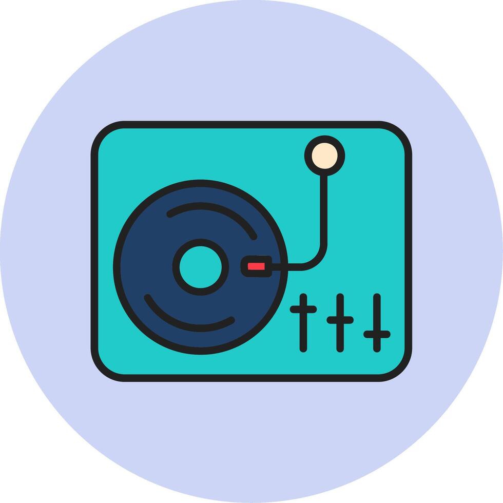 Turntable Vector Icon