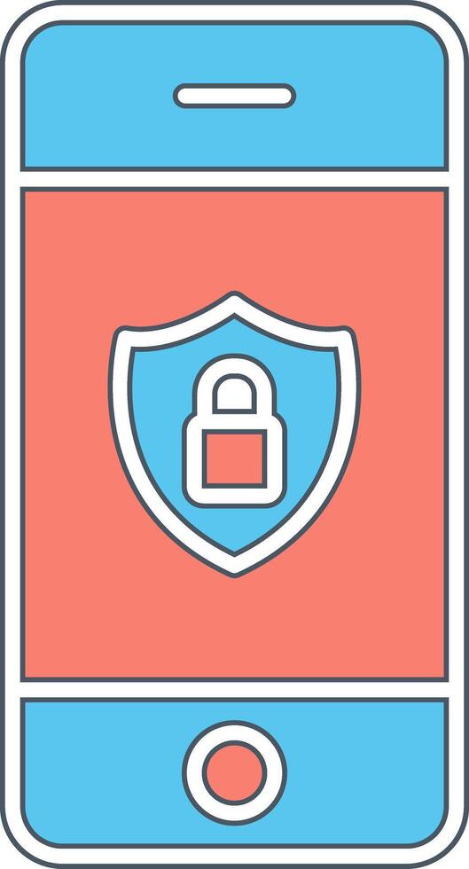 Mobile Security Vector Icon