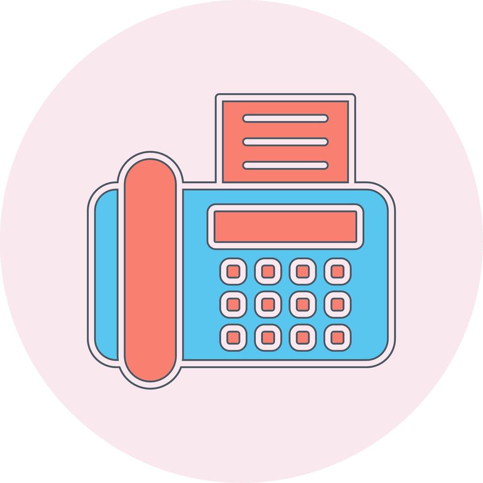 Fax Machine Vector Icon