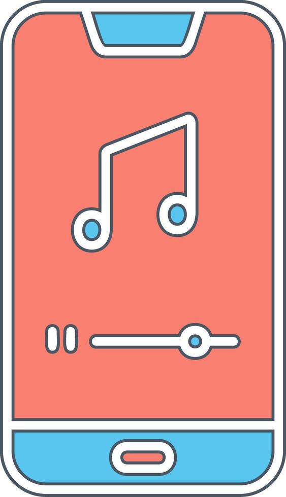 Mobile Music Player Vector Icon