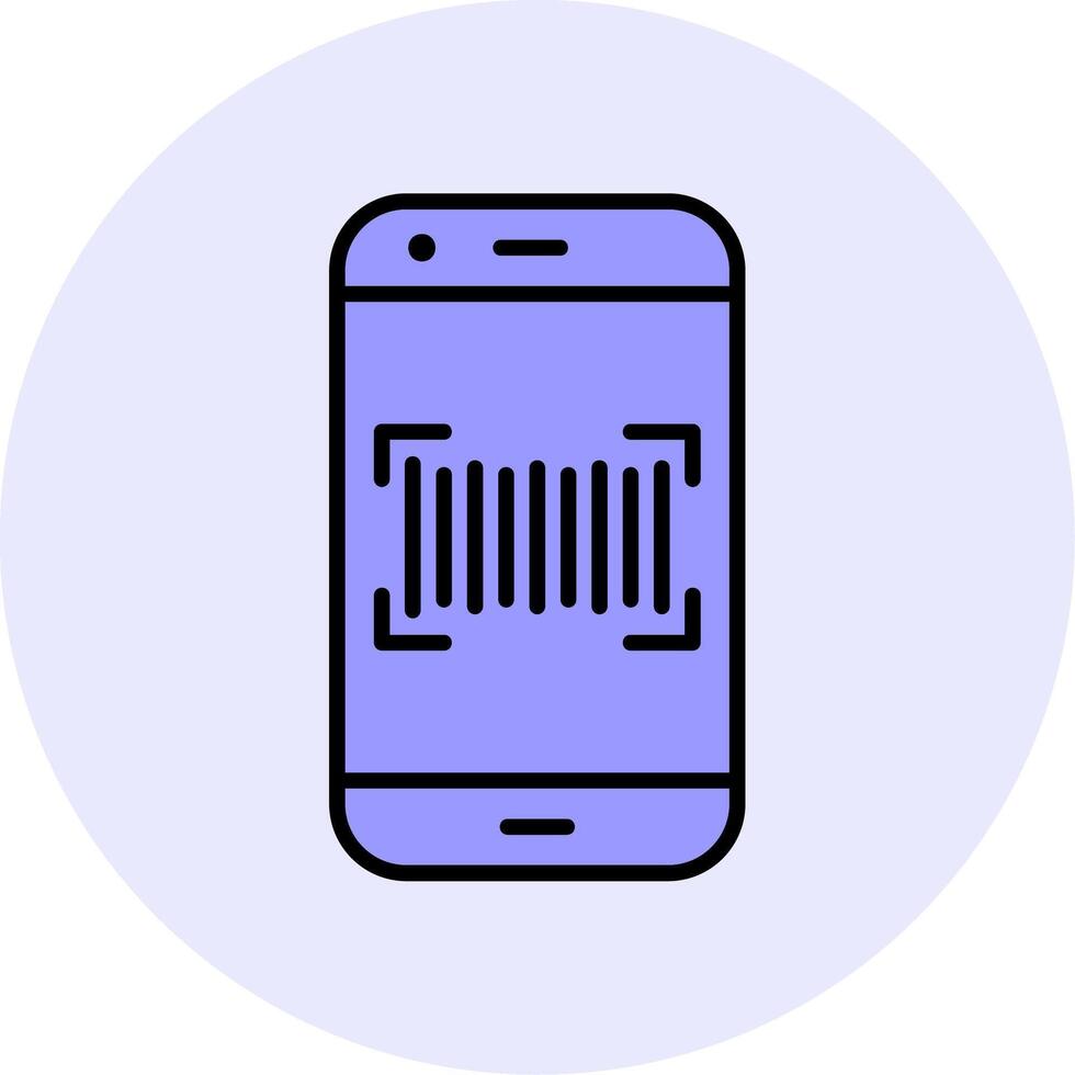 Phone Scanning Vector Icon