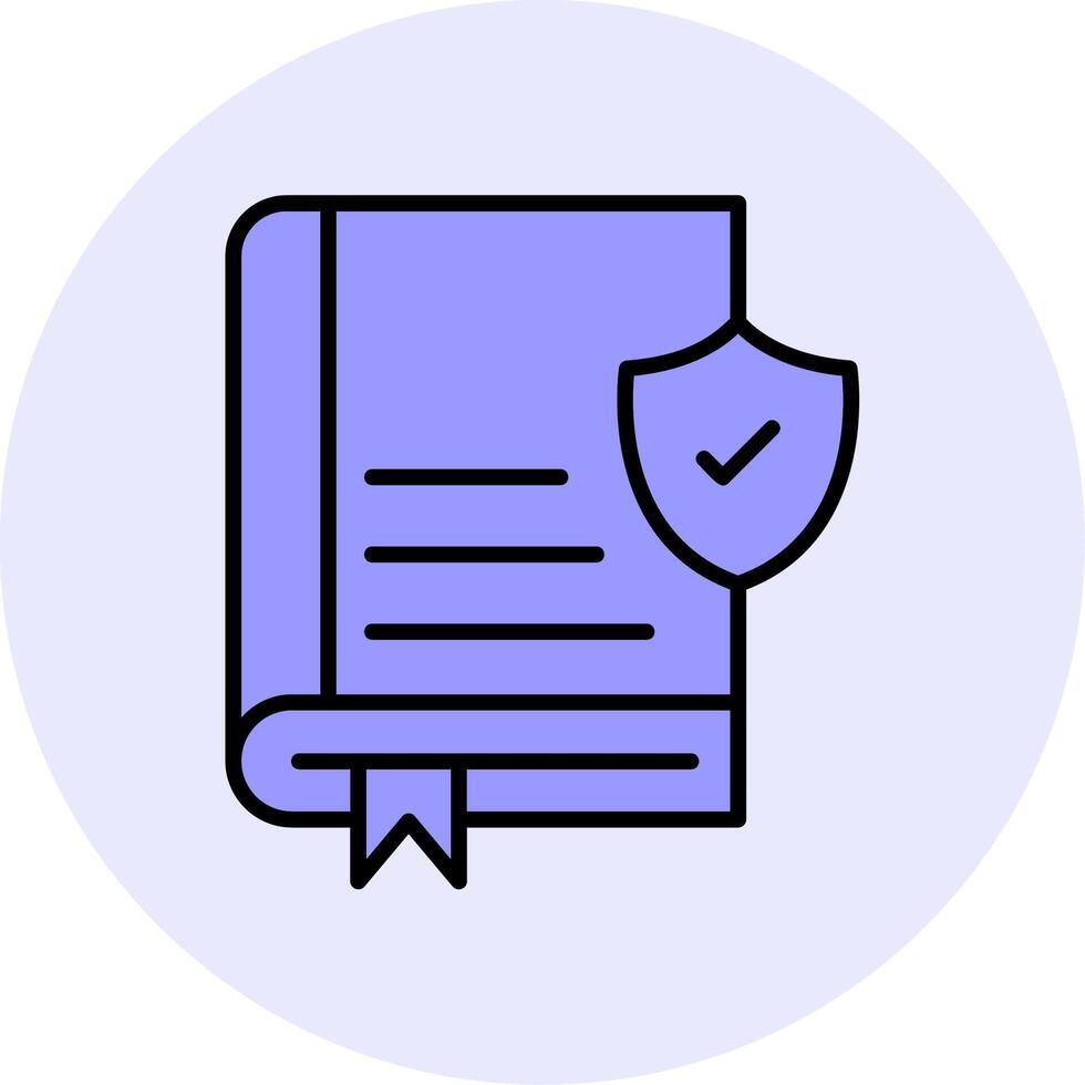 Book Secure Vector Icon