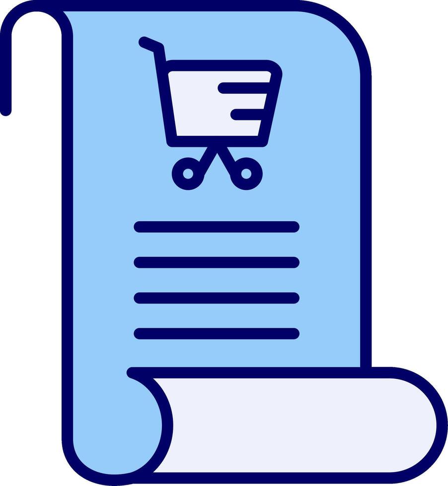 icono de vector de lista de compras