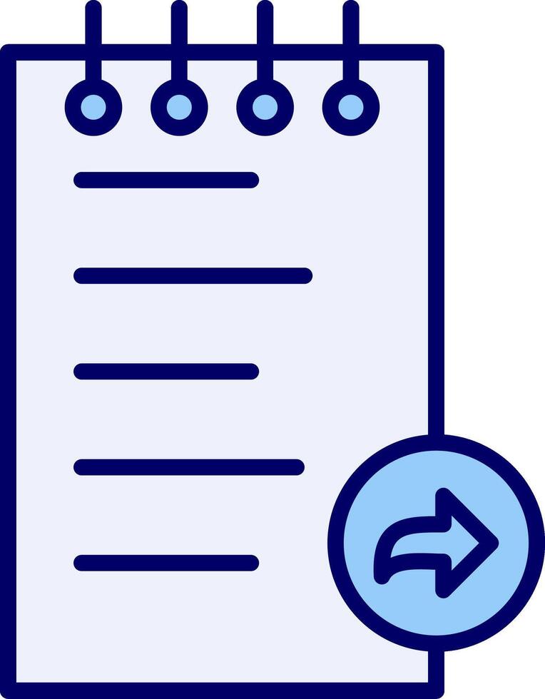 Notes Forward Vector Icon