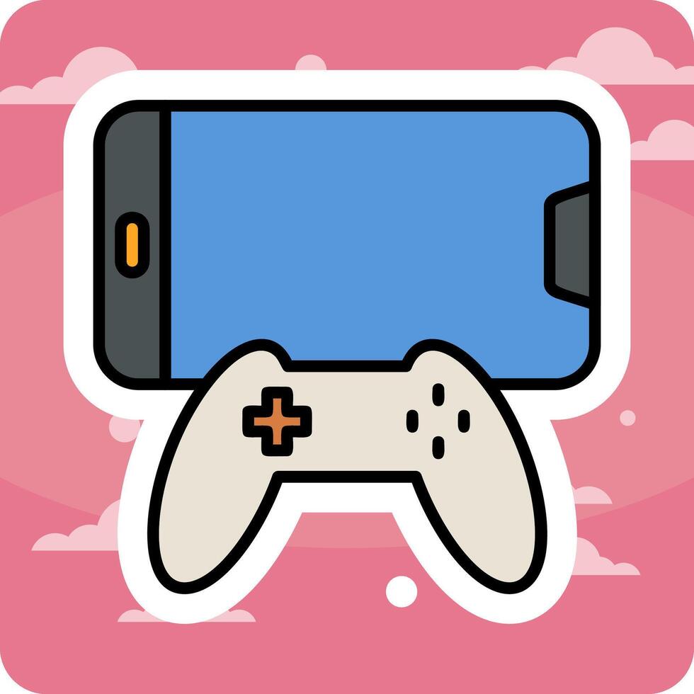 Joystick and Mobile Vector Icon