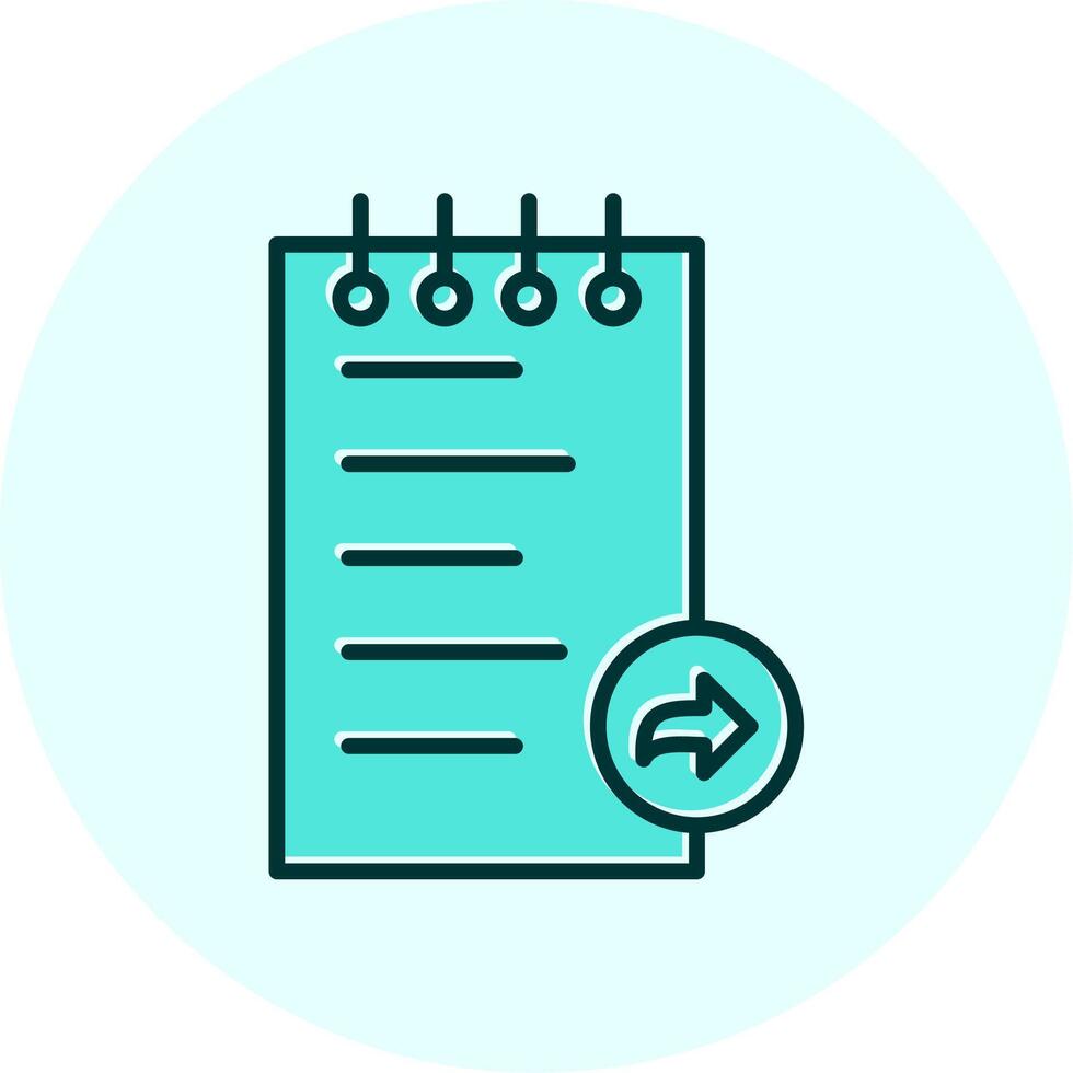 Notes Forward Vector Icon