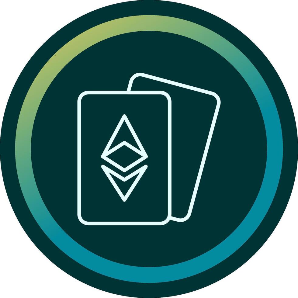 Ethereum Cards Vector Icon