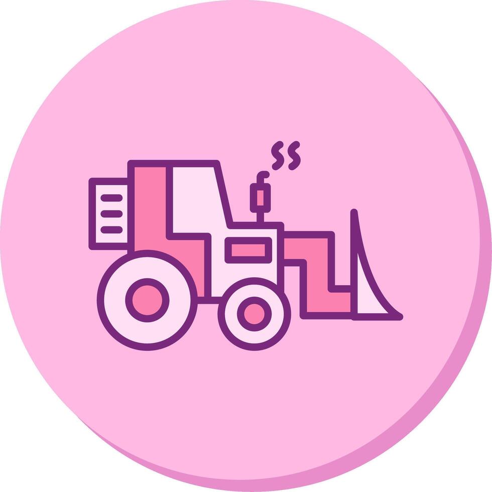 Bulldozer Vector Icon