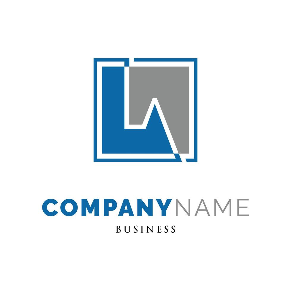 Initial Letter LA Icon Logo Design Template vector