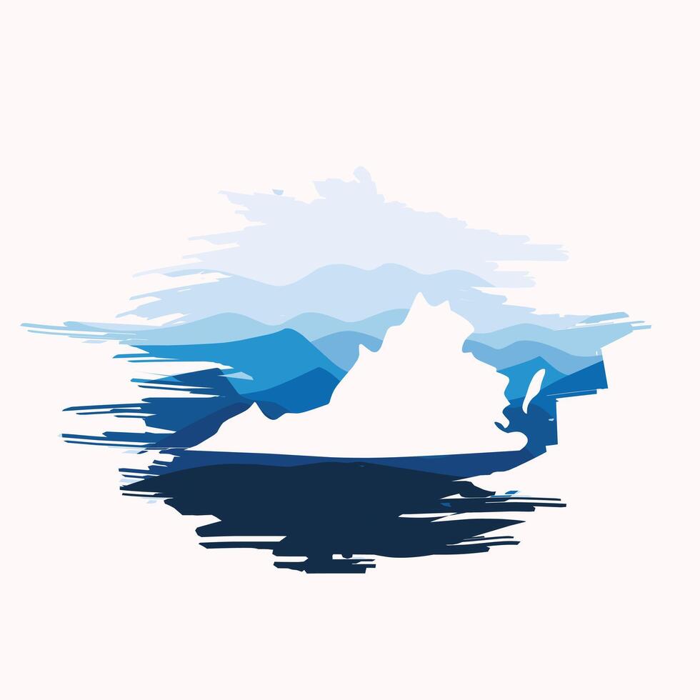 vector of virginia mountains perfect for print, etc