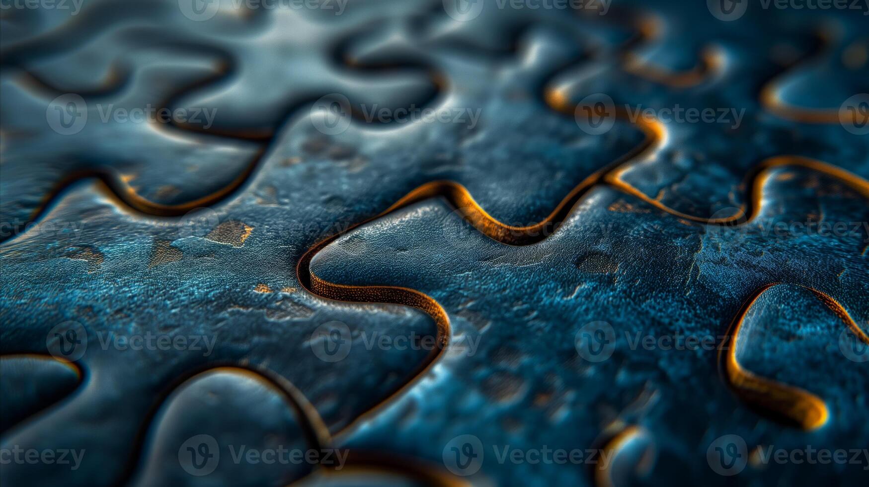 AI generated Close-up of Puzzle Piece photo