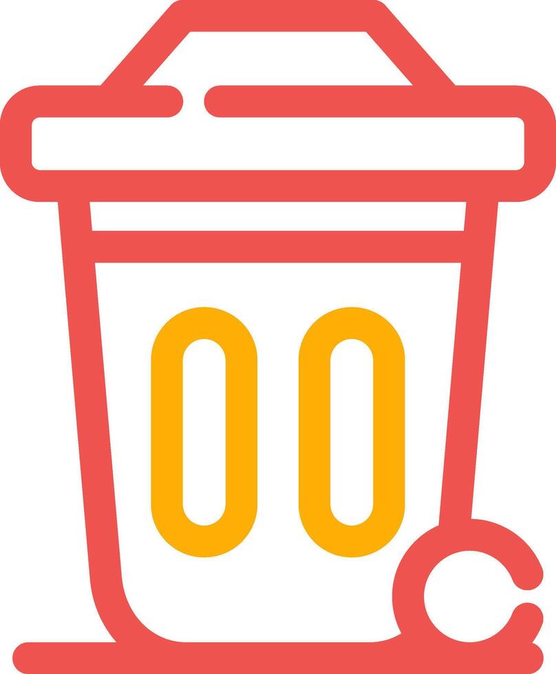 Dustbin Creative Icon Design vector