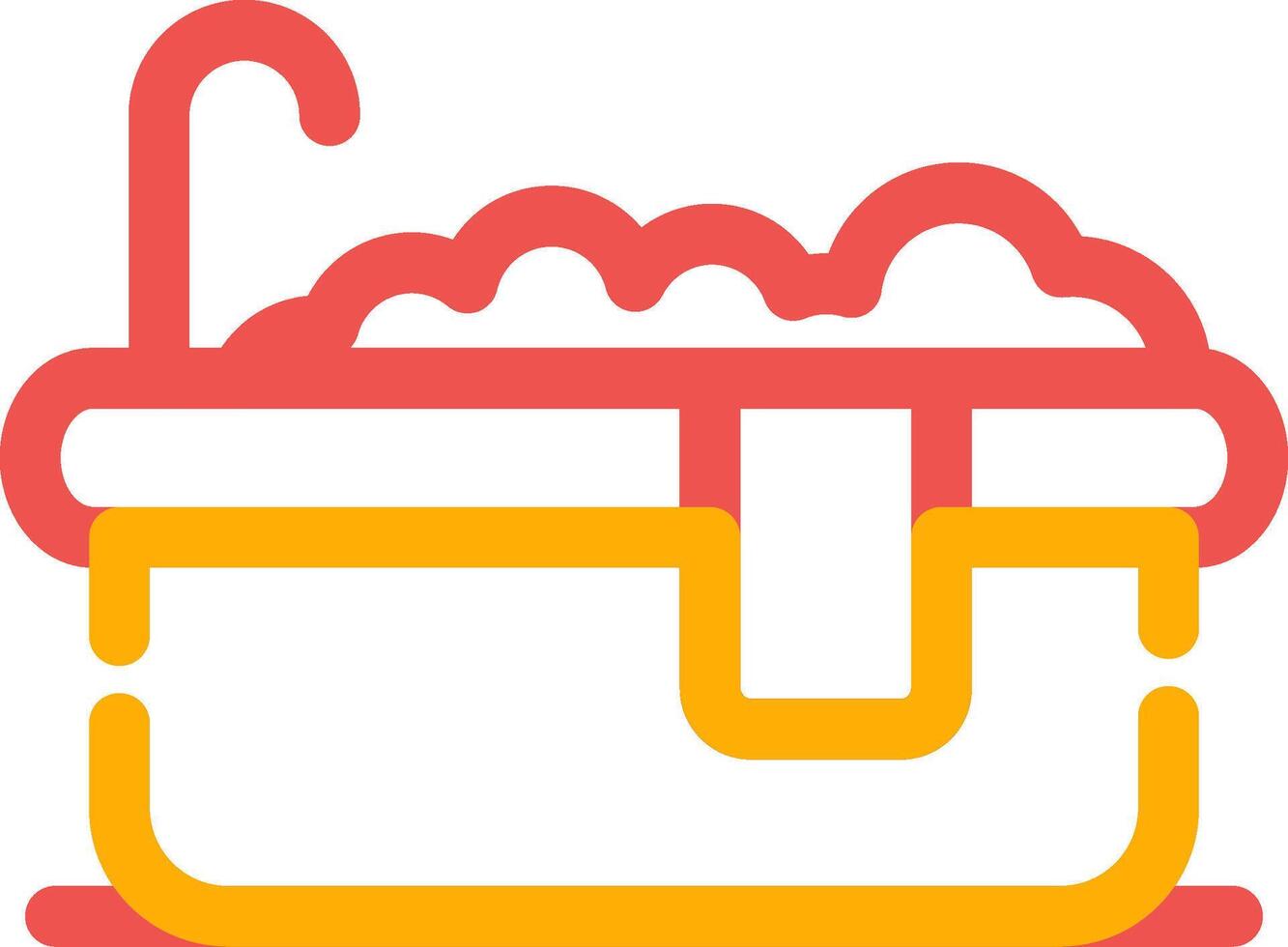 Bathtub Creative Icon Design vector