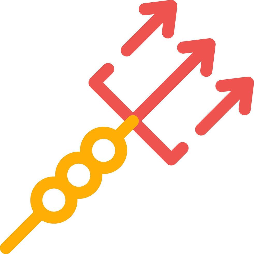 Trident Creative Icon Design vector