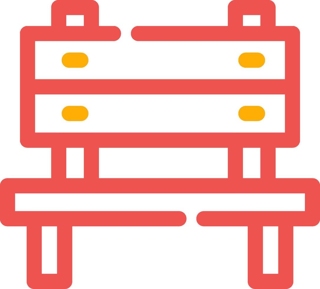 Bench Creative Icon Design vector