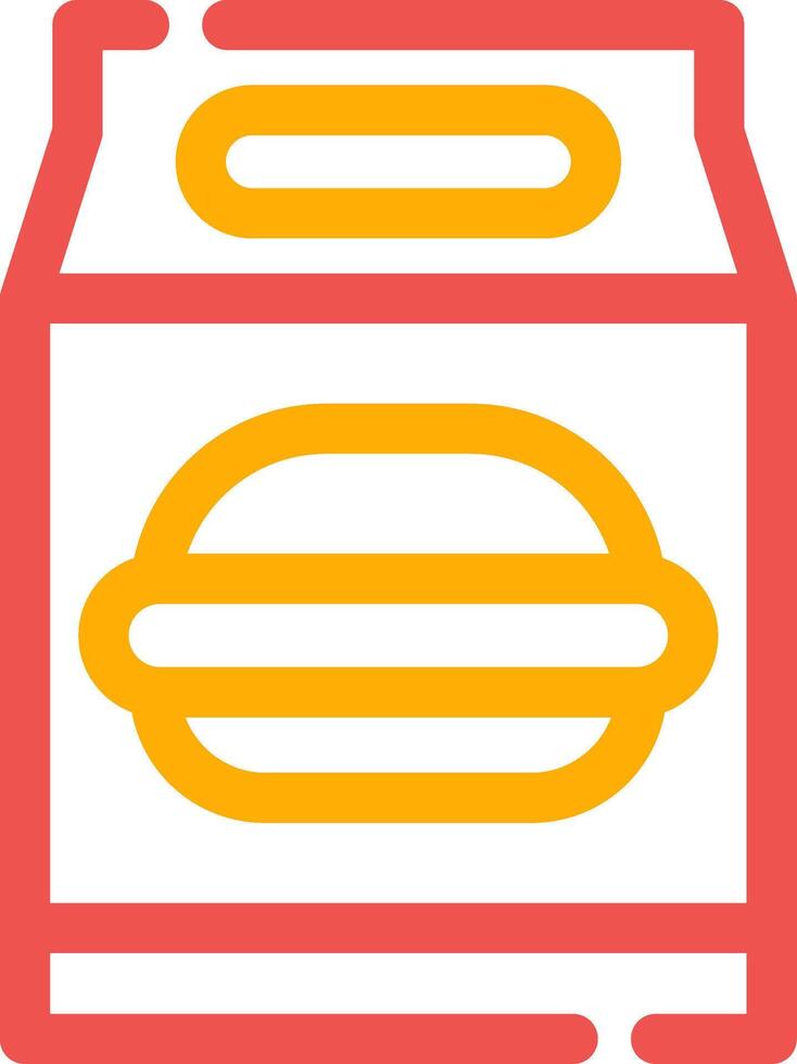 Lunch Bag Creative Icon Design vector