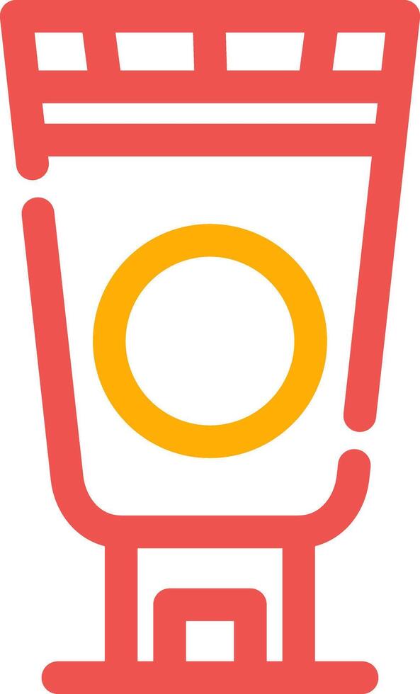 Sunscreen Creative Icon Design vector