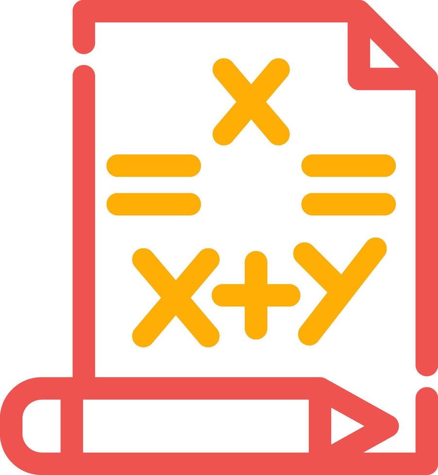 Maths Creative Icon Design vector