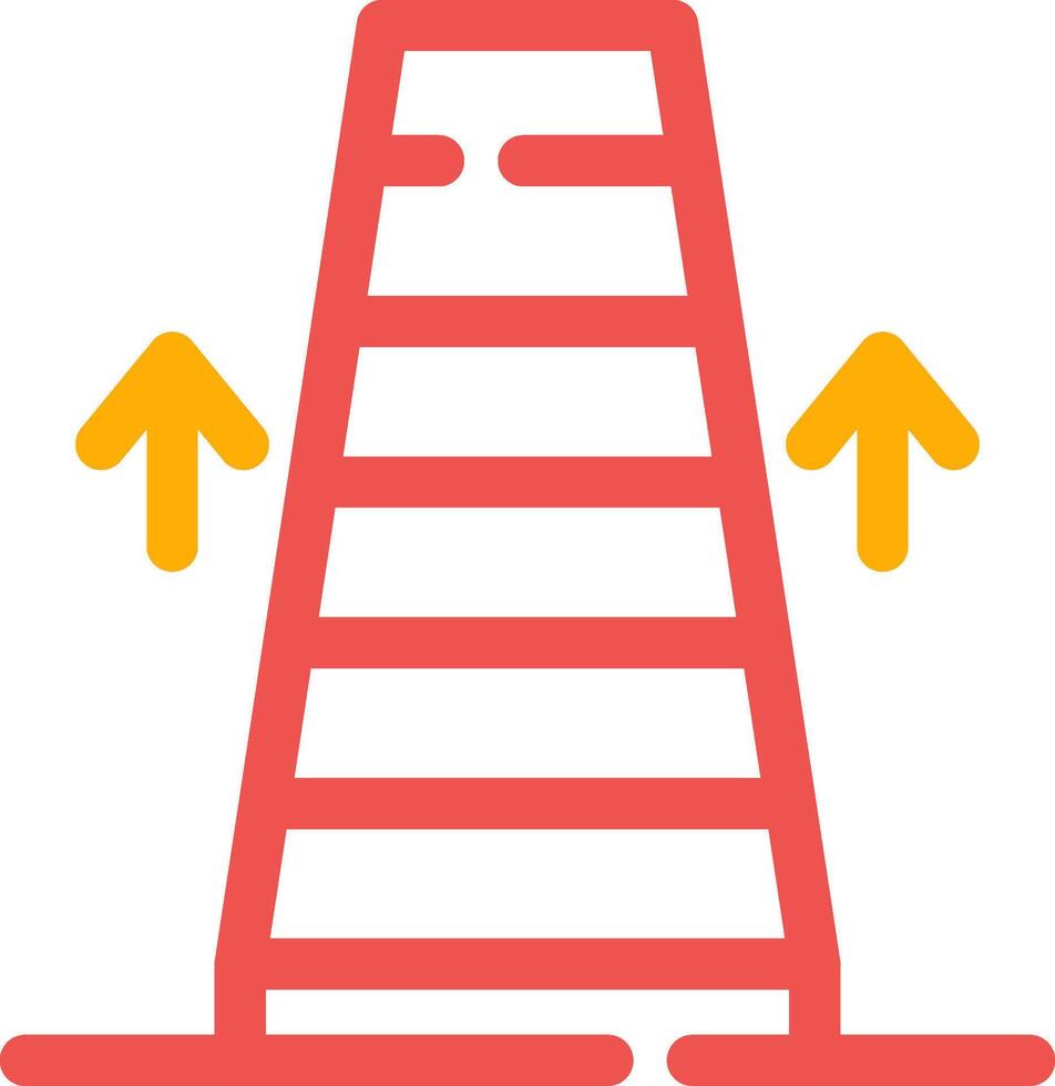 diseño de icono creativo de escalera mecánica vector