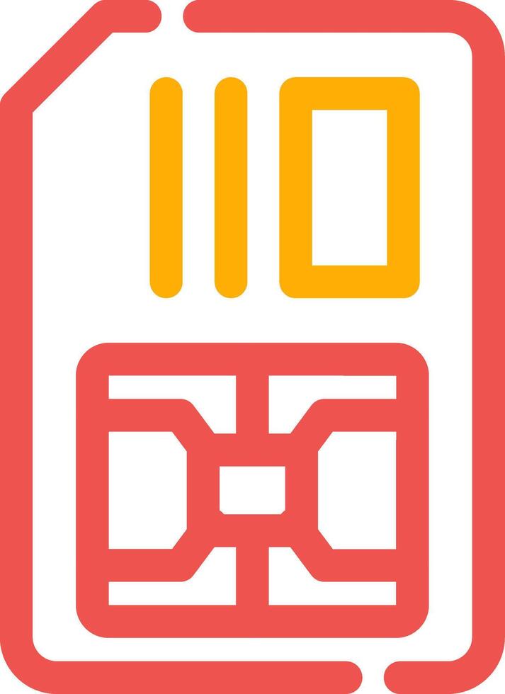 Simcard Creative Icon Design vector