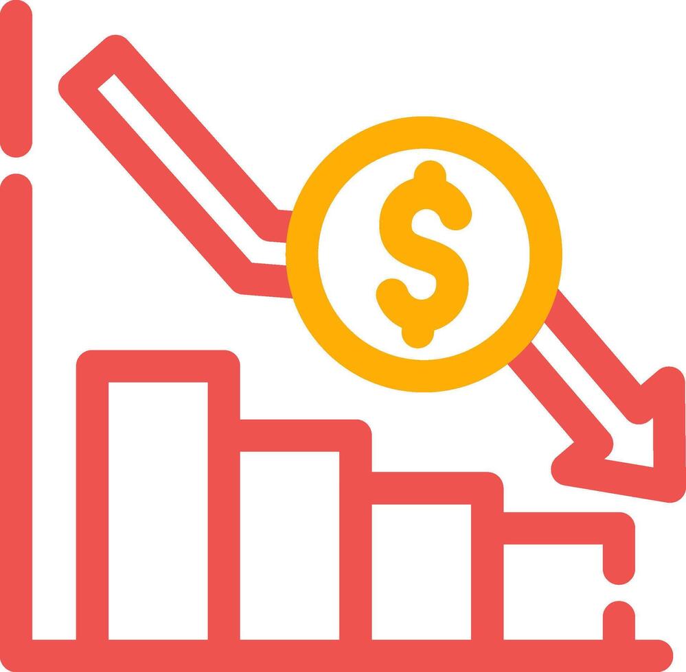 Bar Graph Creative Icon Design vector