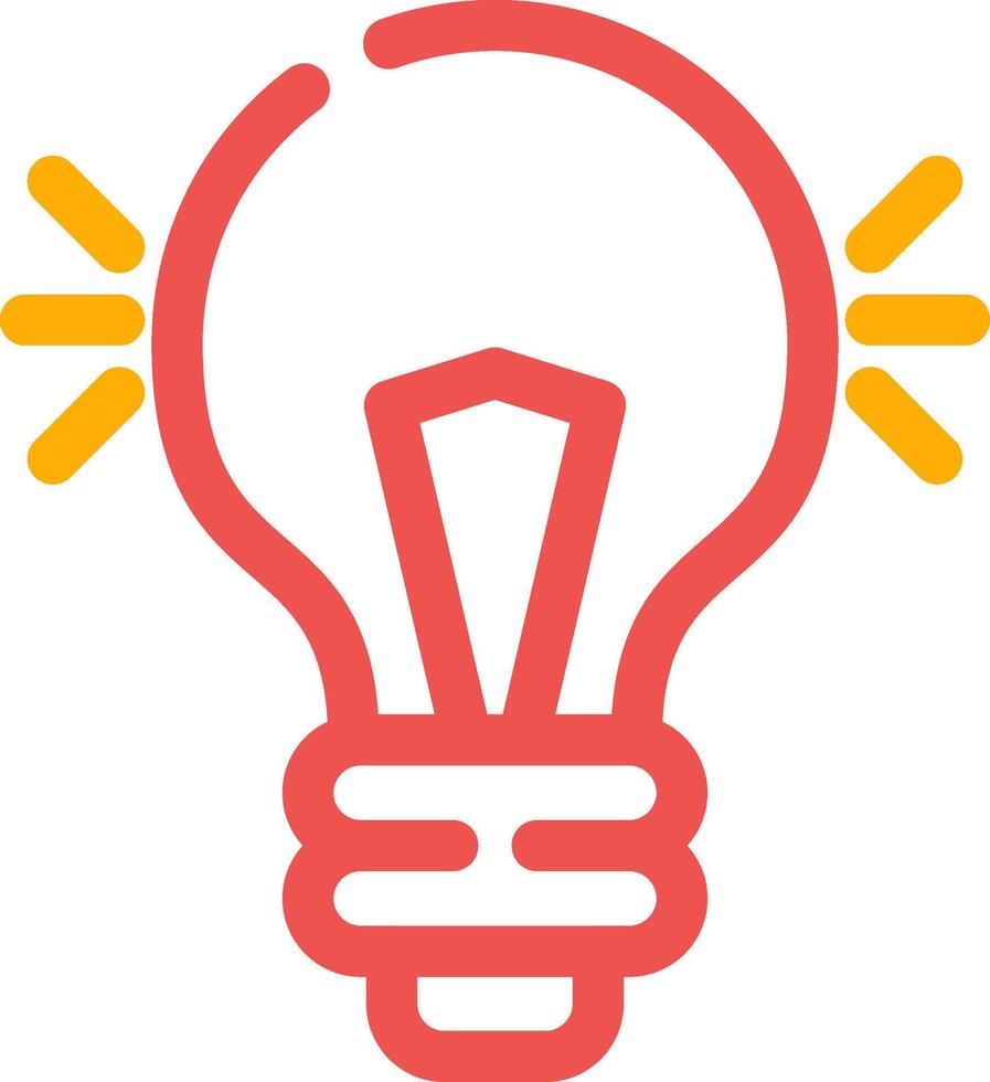 Light Bulb Creative Icon Design vector