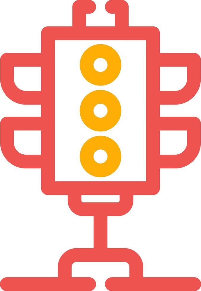 Traffic Lights Creative Icon Design vector