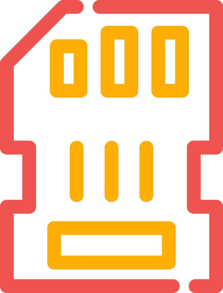 Memory Card Creative Icon Design vector