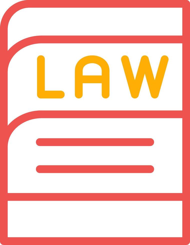 diseño de icono creativo de libro de leyes vector