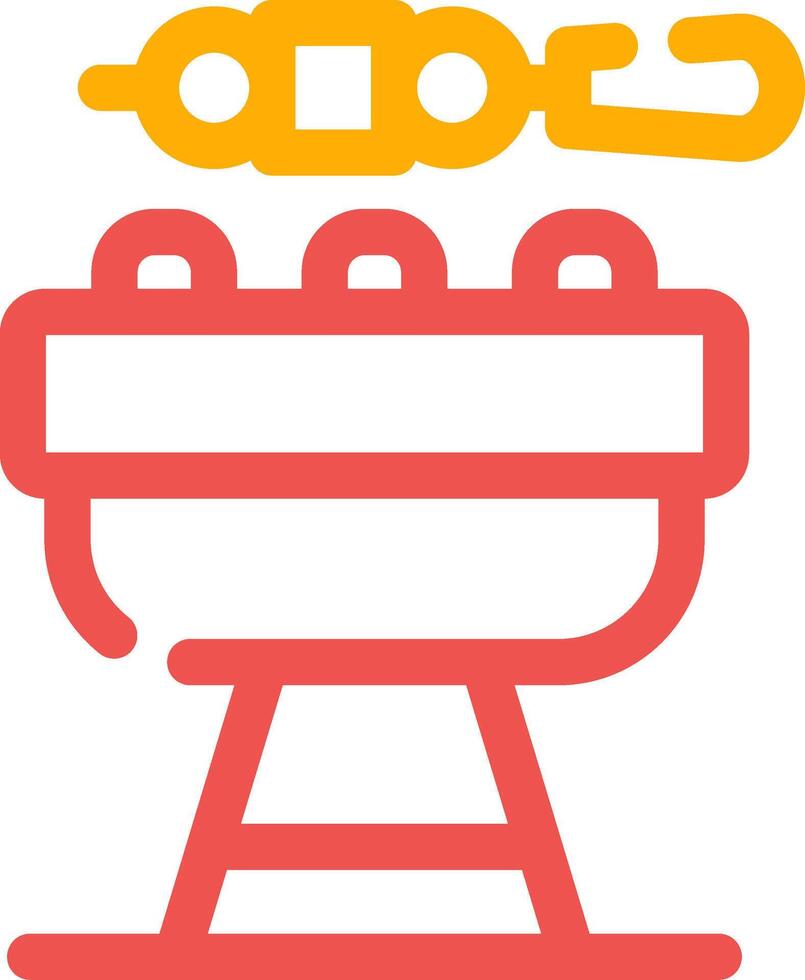 diseño de icono creativo de barbacoa vector