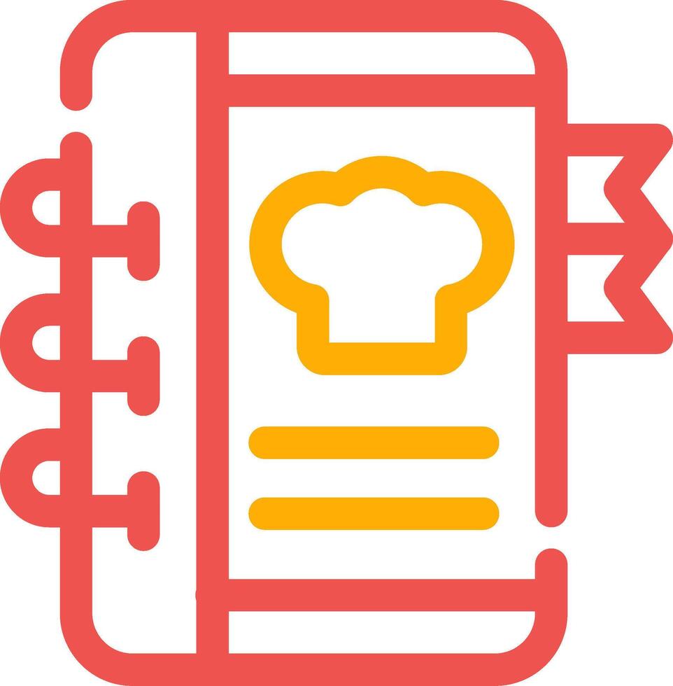 Recipe Book Creative Icon Design vector