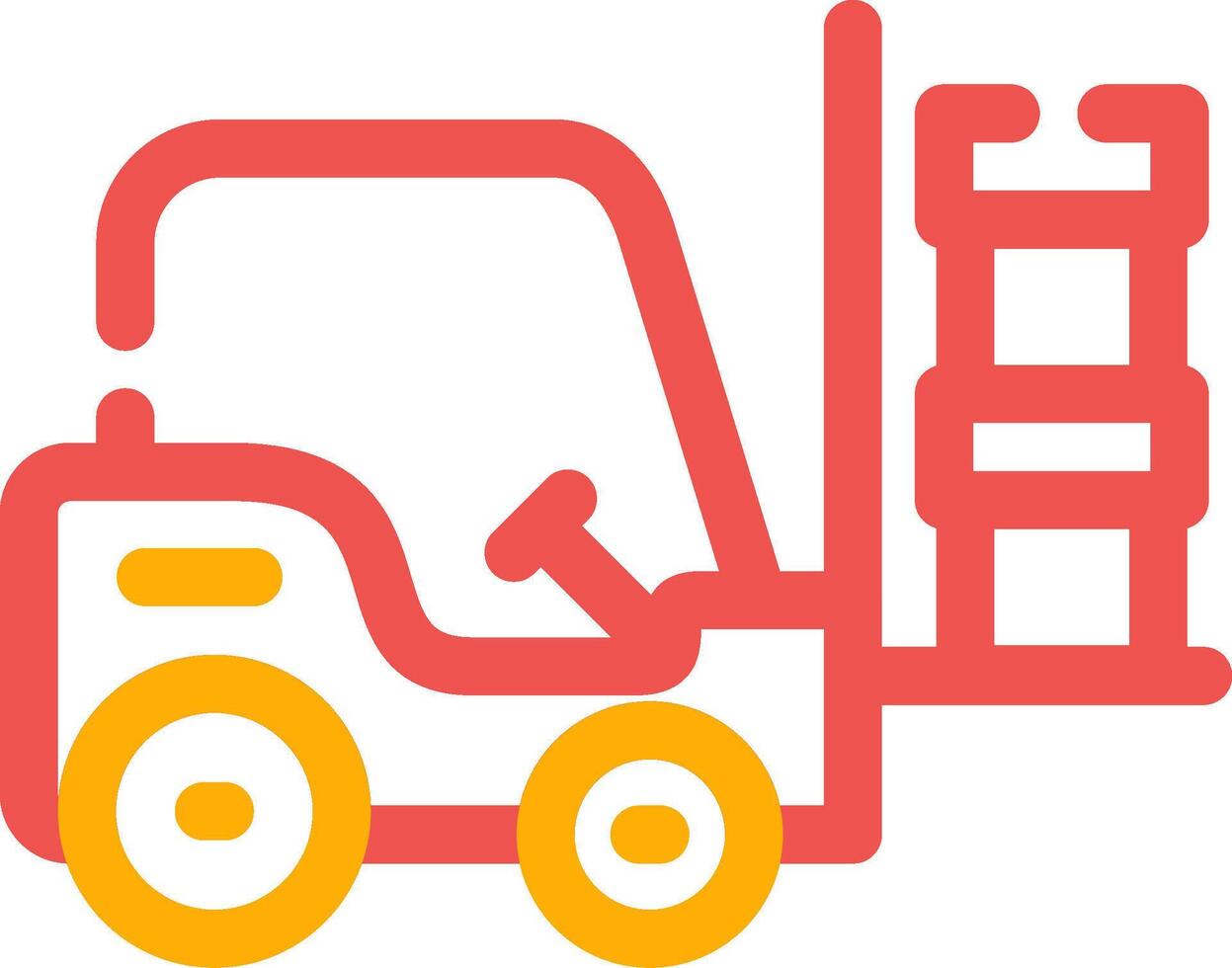Forklift Creative Icon Design vector