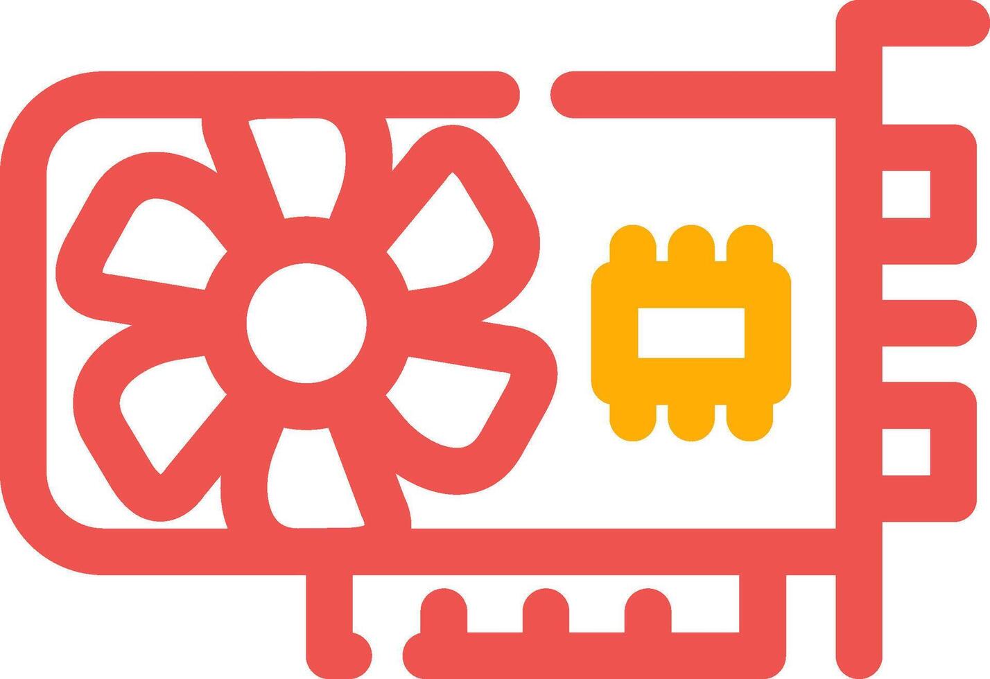 Graphic Card Creative Icon Design vector