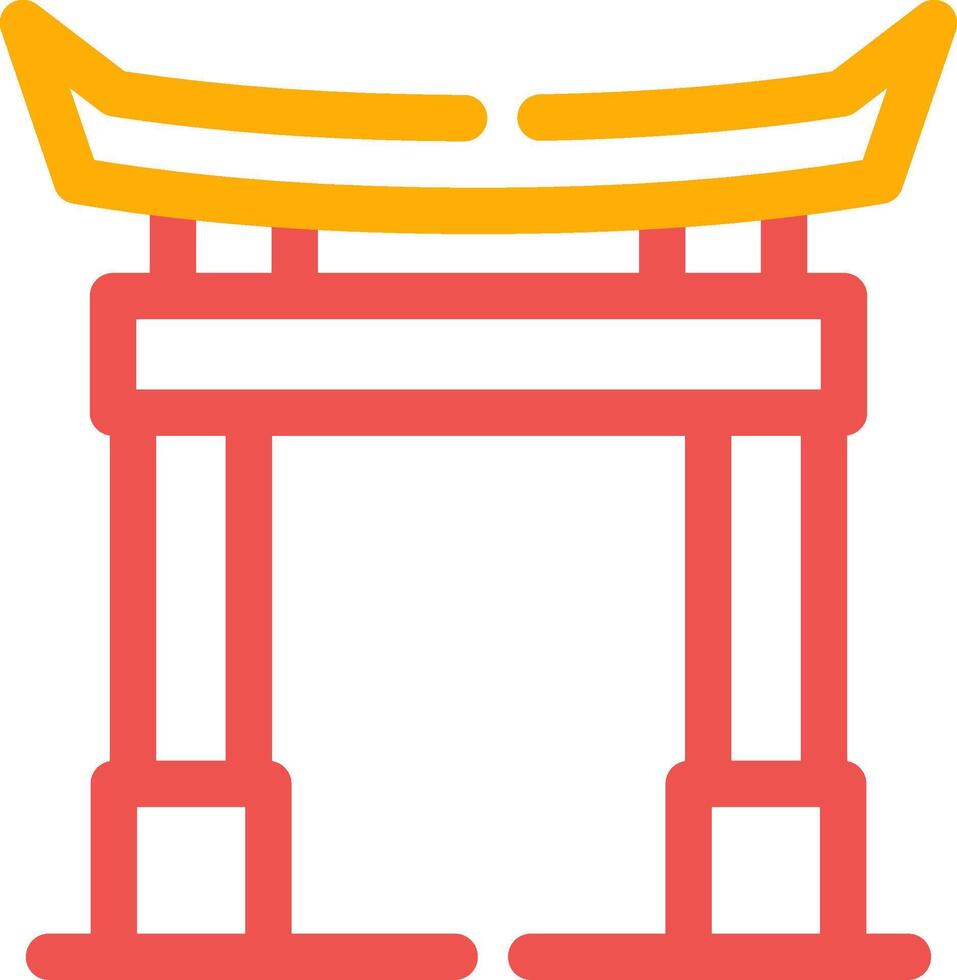 diseño de icono creativo de puerta torii vector