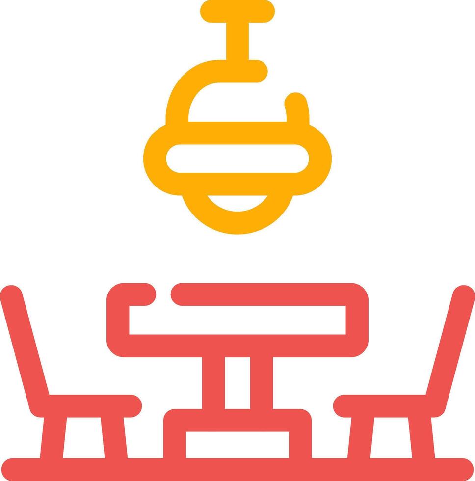 Dining Table Creative Icon Design vector