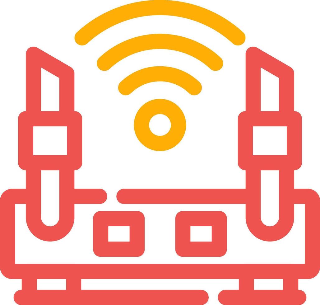 diseño de icono creativo de enrutador wifi vector