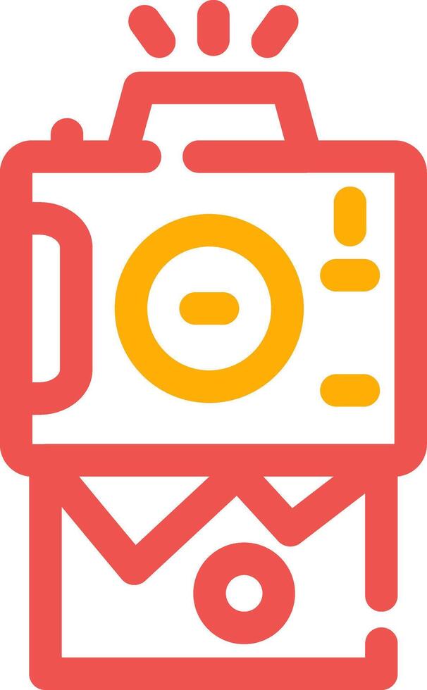 Instant Camera Creative Icon Design vector