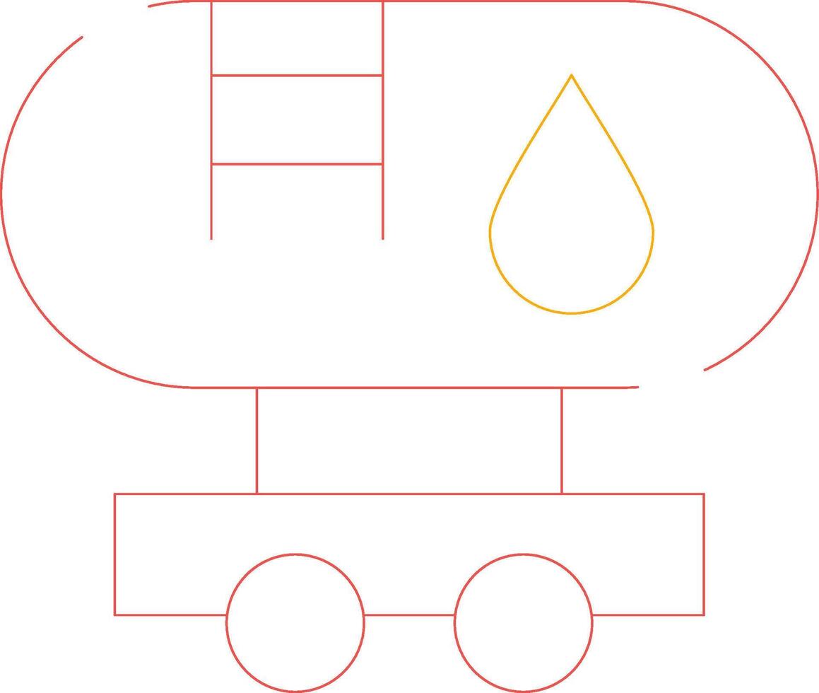 Tanker Truck Creative Icon Design vector