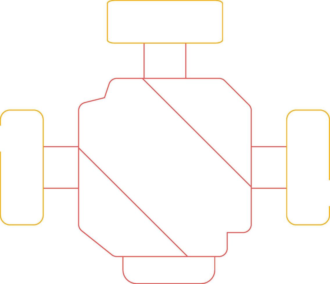 Car Engine Creative Icon Design vector