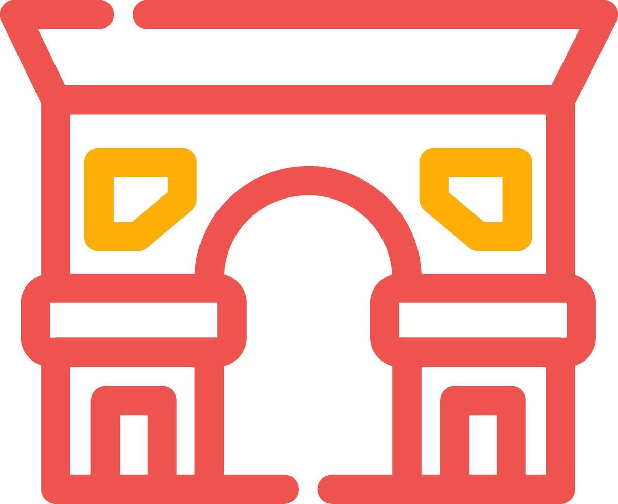 Arc De Triomphe Creative Icon Design vector