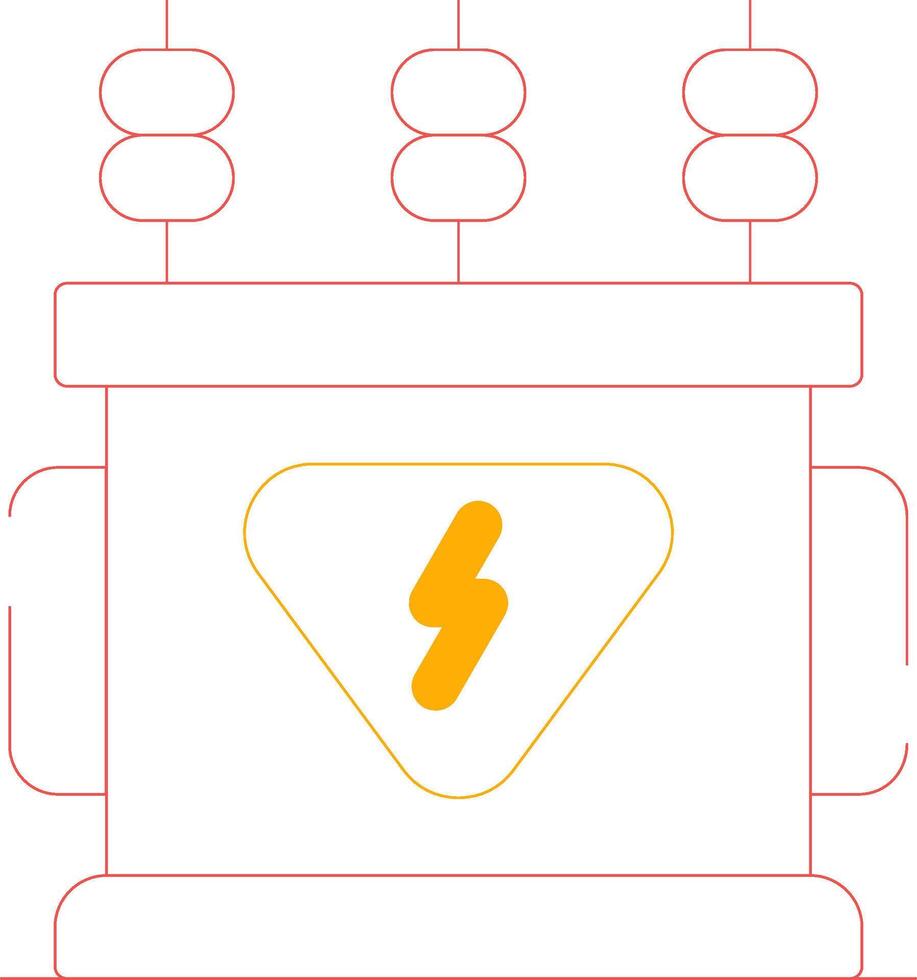 Power Transformer Creative Icon Design vector