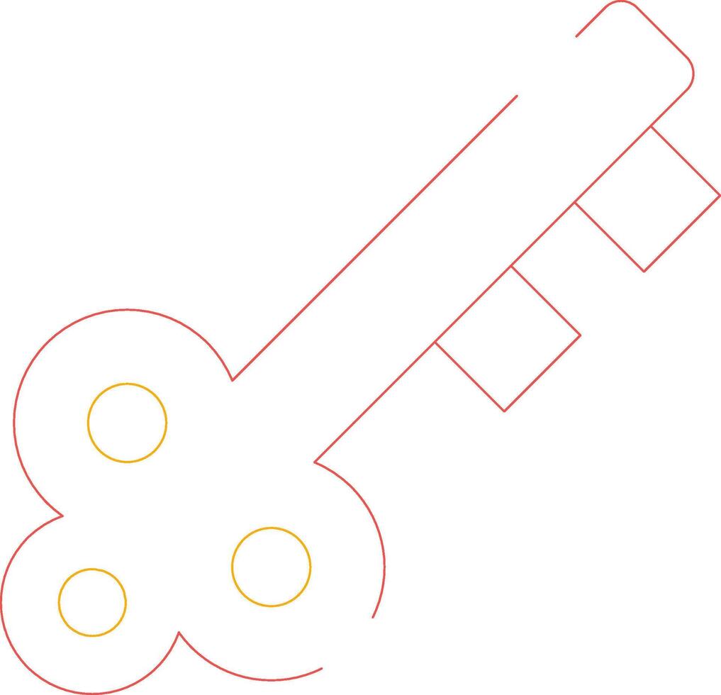 Door Key Creative Icon Design vector