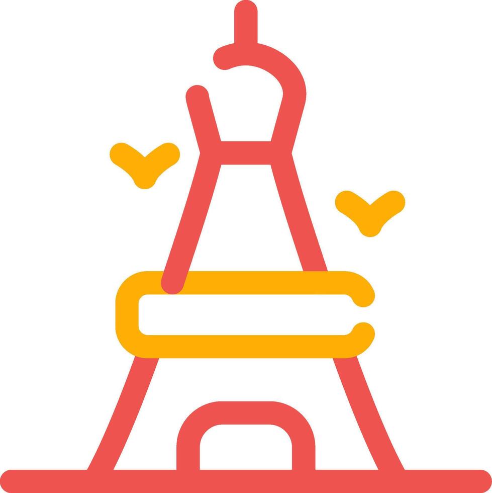 diseño de icono creativo de la torre eiffel vector